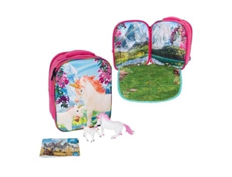 Mochila DIVER Unicornios 3D Jr.C/2 Fig.Uniciornio Y Unicornio Baby