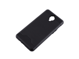 Capa de proteção para Oneplus 3/3t, preta, com suporte e porta cartões EOOCOO