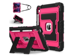 Capa Protetora, Estojo Para Tablet, Suporte De Proteção Contra Quedaspreto E Vermelho Rosado Ipad Mini 6/7 Yunzii