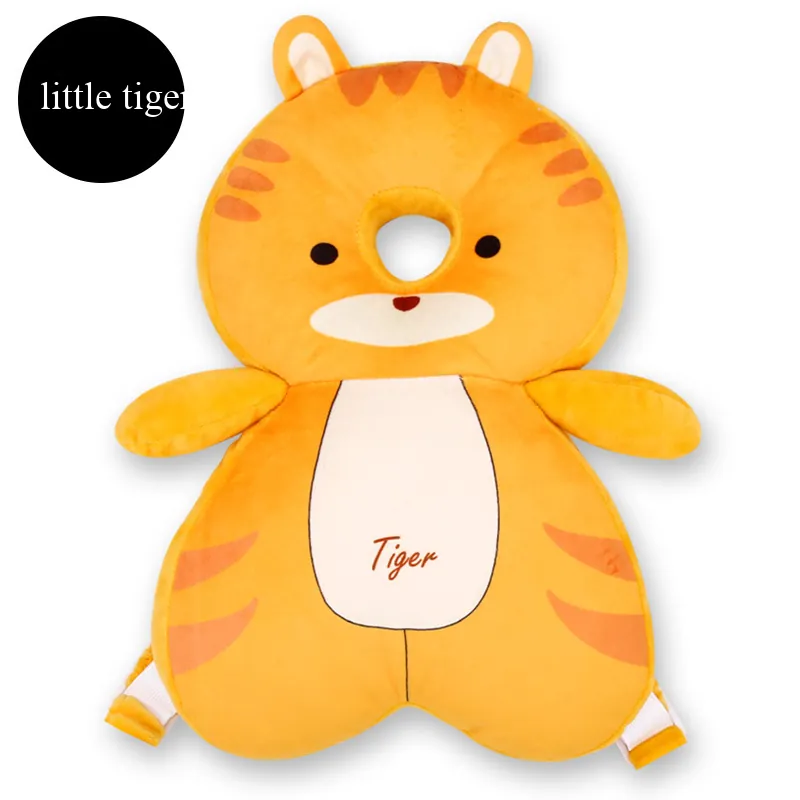 Cabeceira Anti-queda Para Crianças 20*34cm (tigre Amarelo Pelúcia Tamanho Grande Com Faixa Transversal De Pressão)