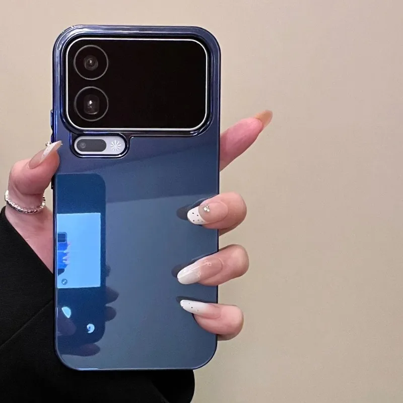 (xiaomi 17 Azul) Capa Para Celular Com Revestimento Eletroplástico, Brilhante E Resistente A Impactos, Ultrafina E Rígida.