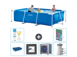 Intex Piscina Com Estrutura Retangular - 300x200x75 Cm - 7-peças S156
