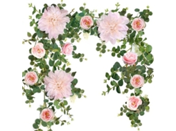 Flor De Eucalipto Artificial - Decoração De Casamento Wand - Rosa