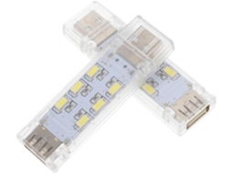 Luz De Leitura Usb Led Branca Para Laptop, Proteção Para Os Olhos, Design Em Pc E Metal, Ideal Para Camping E Leitura Na