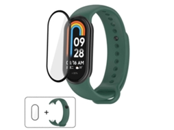 Pulseira De Silicone De Cor Sólida Com Película Curva 3d
