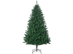 Árvore de Natal artificial de 180cm, com 1000 espinhos, suporte metálico | S/MARCA
