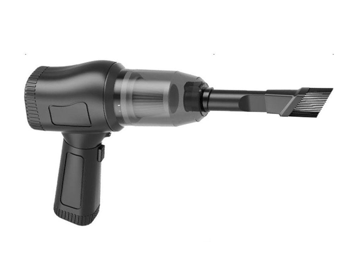 Aspirador De Pó Portátil Ergonômico Projetado Para Limpeza Rápida Em Carros, Casas E Espaços Comerciais (preto)