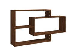 Wall Shelf, Wall Shelves Vidaxl Marrom Madeira Processada (n/a)