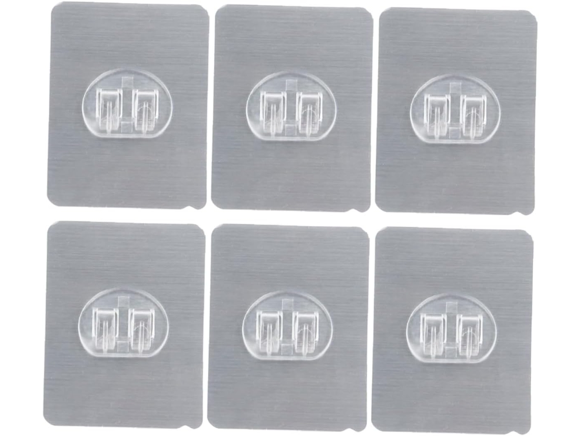 Kit Duplo De 6 Peças De Adesivo De Aço, Furos, Resistenteà Água