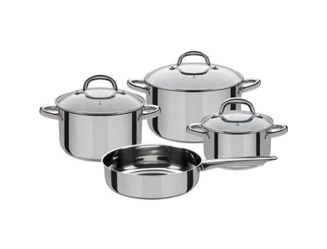 Conjunto de panelas de indução de aço inoxidável GSW Montreal, 4 peças