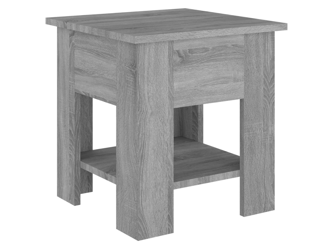 Mesa de Centro em Madeira Processada Cor Cinzento Sonoma MAISON EXCLUSIVE (40x40x42 cm)
