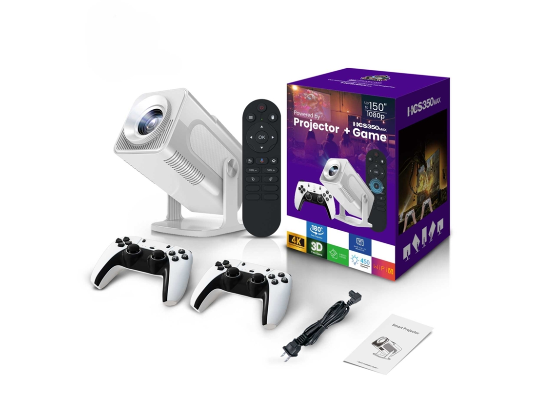 Projetor portátil Smart Wifi6 Android 4K HD para home theater ou ambientes externos YWP