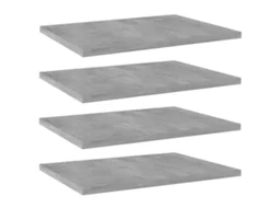 Vidaxl Prateleiras Para Estante 4 Pcs 40x30x1,5cm Contraplacado Cinza