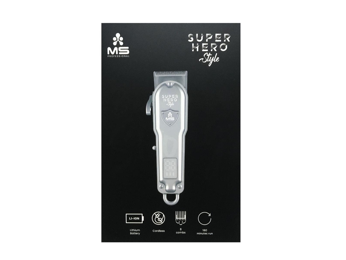 Máquina Cortar Cabelo Cordless Clipper Superhero Style Ms Pro
