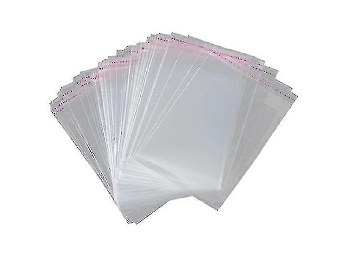 100 Unidades De Sacos De Embalagem A3, 45x32cm, Transparentes, Com Fecho Adesivo. Aquaforge