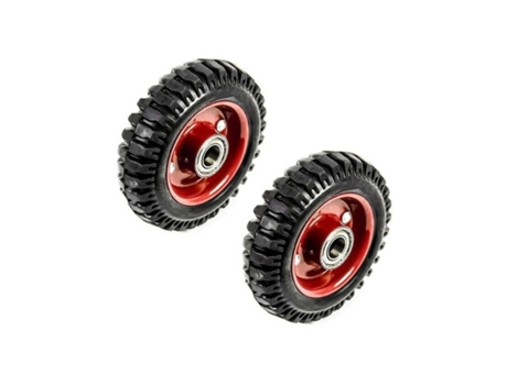 Conjunto de rodas para carrinho de mão 160X50 pneumático 620322 com plataformas de rolamento KMT