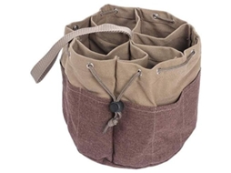 Bolso de Ferramentas Multifuncional com Bolsos e Cordão, Bege | S/MARCA