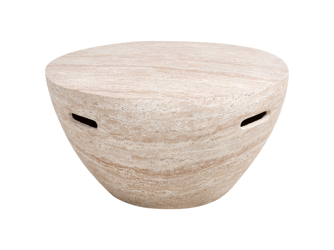 Mesa Lateral Beliani Vicarello em Creme Mgo 68x68x36