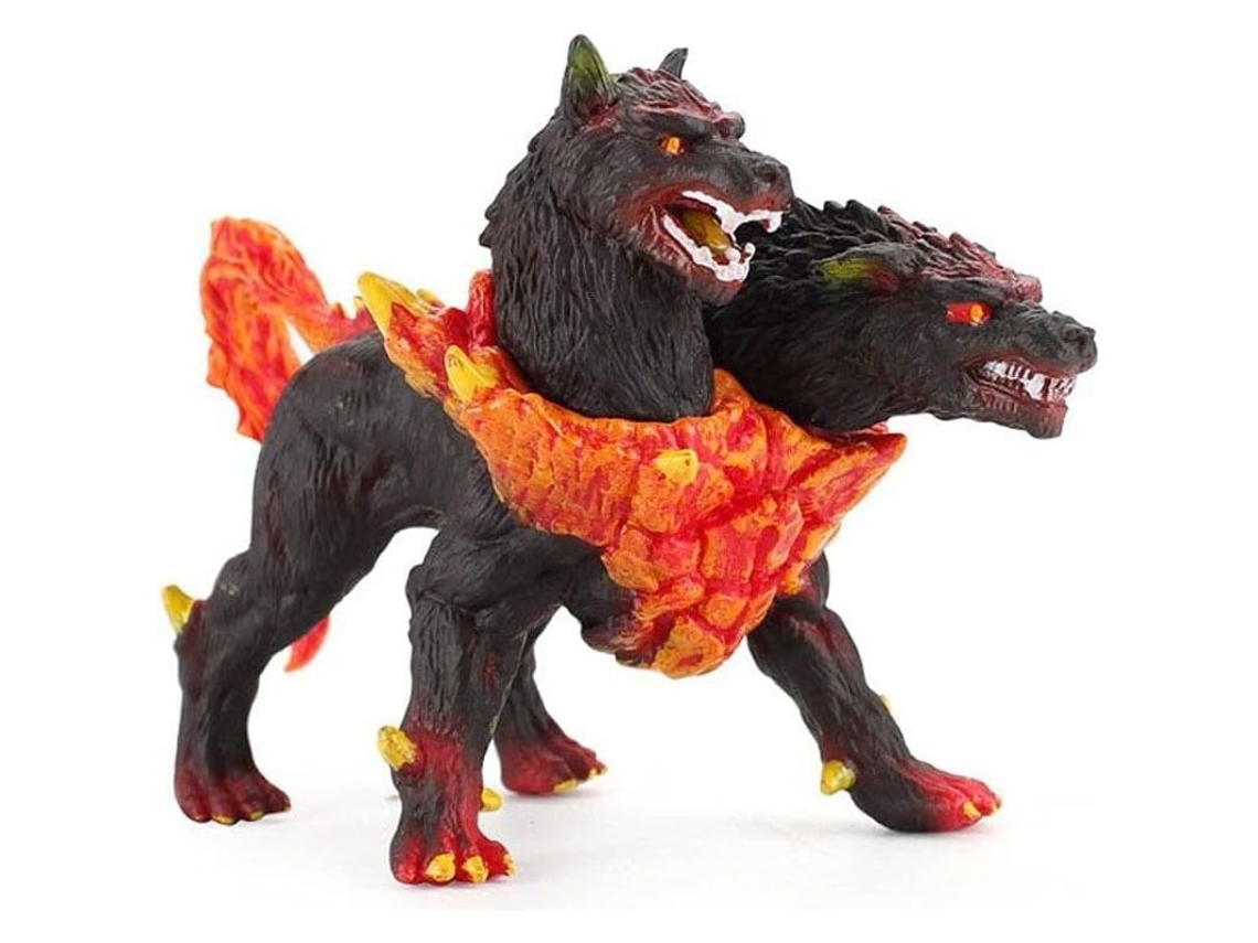 2026 bonecos de Ação de Criaturas Mitológicas Cão do Inferno Eldrador com Duas Cabeças Brinquedo para Crianças de 7 12 Anos