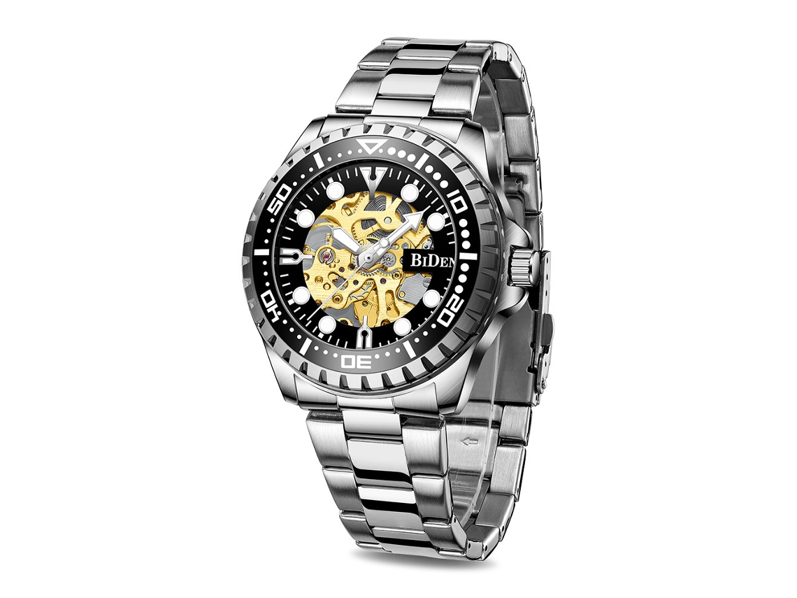 Relógio Masculino com Pulseira de Malha Milanesa, Estilo Esportivo MDUG