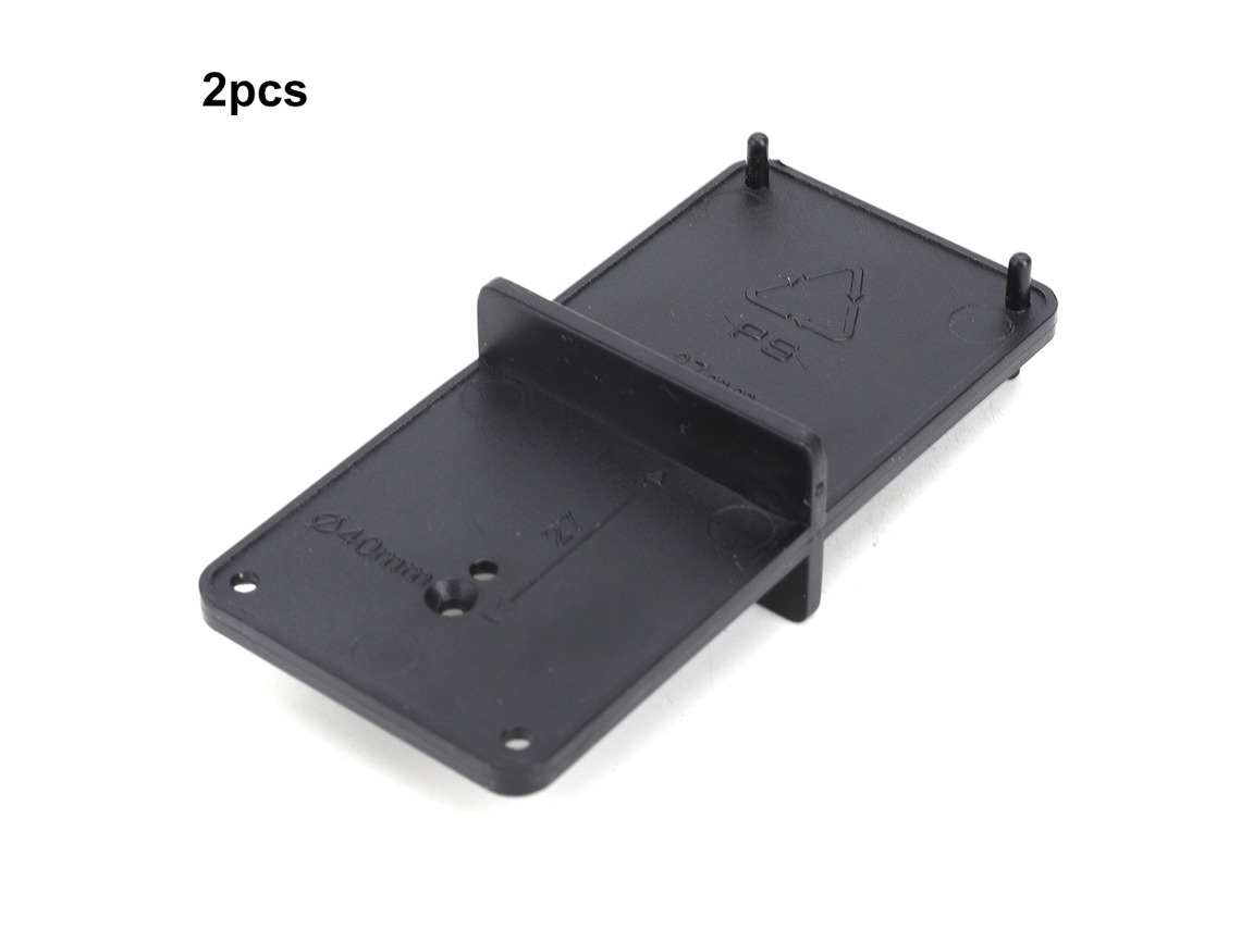 Gabarito de furação para dobradiças de 2 peças, localizador de furos, ferramenta para marcenaria preta, 85x40mm