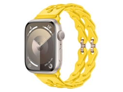 Bracelete Para Apple Watch 38/40/41/42mm Amarelo Cuich