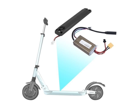Painel de Controle de Scooter DUOKON Painel de Controle de 36V com Tampa de Porta de Carregamento para Acessório de Scooter