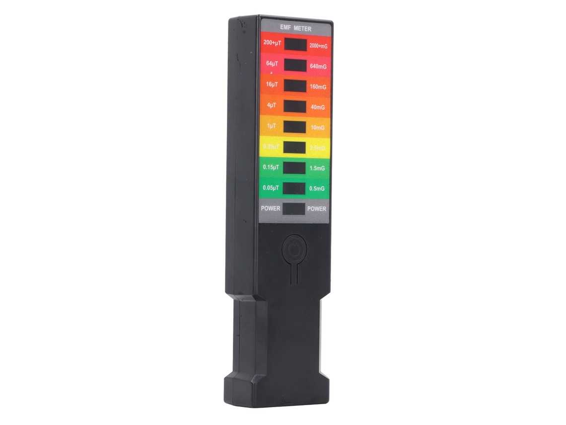 Medidor de Campo Eletromagnético EMF Tester com Indicador LED | S/MARCA