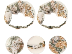 Faixa De Cabelo Bordada Elegante Para Mulheres E Meninas, Confortável E Elástica, Acessório Decorativo.