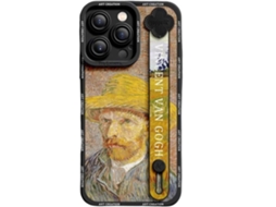 Capa Van Gogh Autorretrato para iPhone 13 pro max VEANXIN Preto