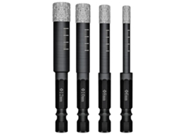 Conjunto de 4 Brocas Diamantadas para Azulejos e Cerâmica X001