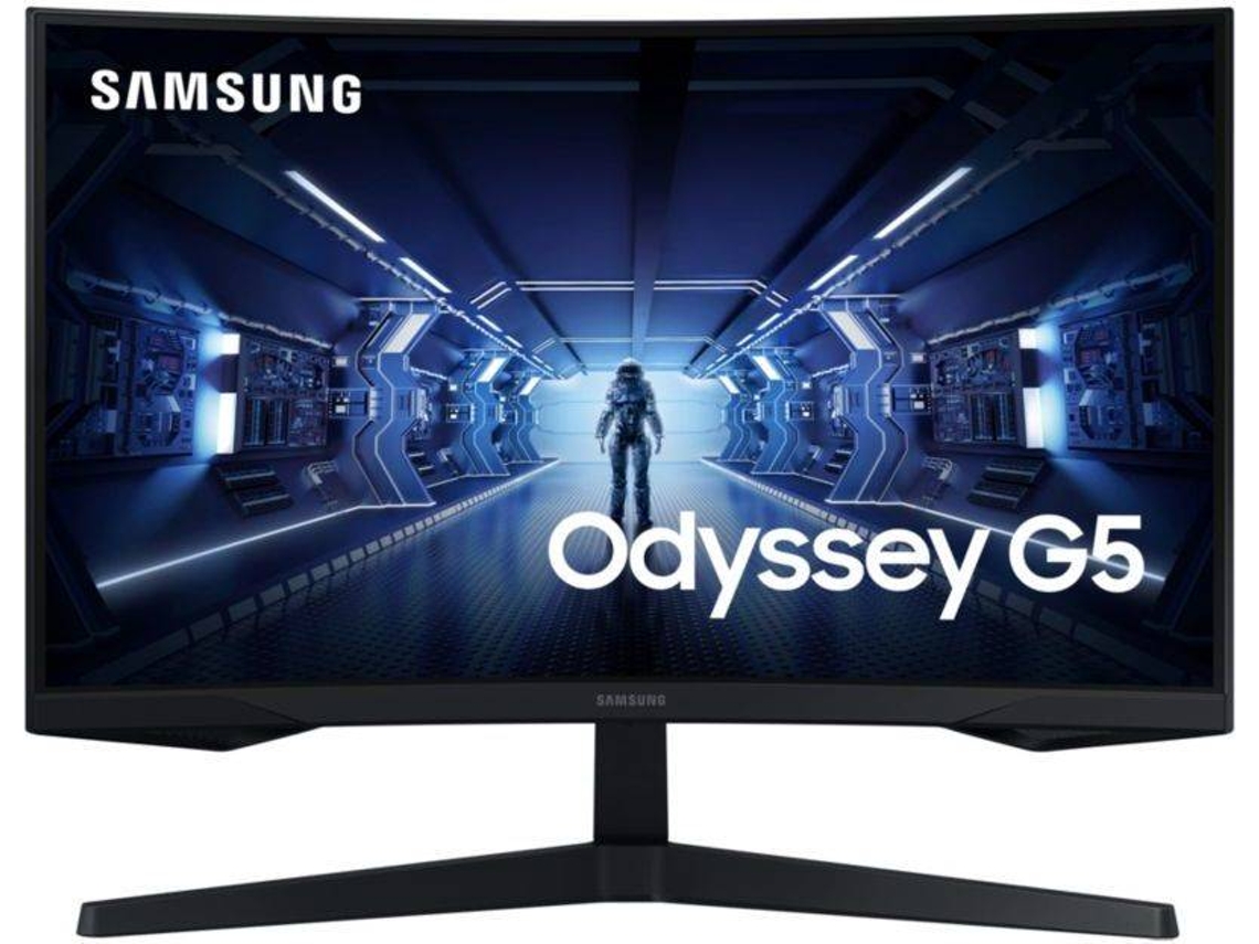 Monitor Curvo Gaming SAMSUNG Odyssey G5 LC27G55TQWRXEN (27'' - 1 ms - 144 Hz - QHD - FreeSync Premium)