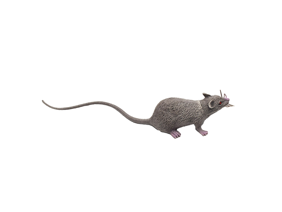 Ats modelo de Rato Simulado Pequeno com Aparência Realista Figura de Rato Falso de Plástico para Halloween Ferramentas Educativas Cinza