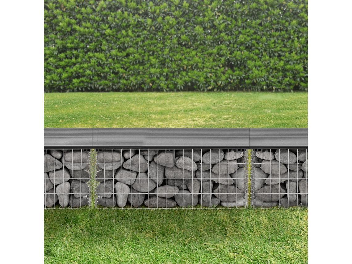 Banco de Jardim PRO.TEC (100 x 30 x 45 cm - WPC - Cinzento)