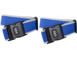 Collbath Conjunto De 2-cintas Ajustáveis Bagagem, Cintas Malas De Viagem Com Trava