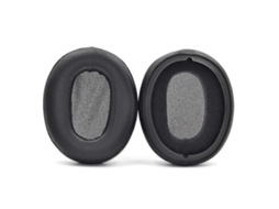 Lurelia Almofadas Auriculares Em Couro Macio Compatíveis Com Wh Ch710n Ch710n Ch720 80x28mm Preto - 1 Par Com Estojo Led