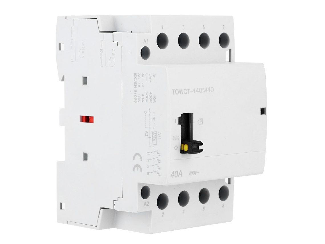 Laxiscreed Contactor De Ar Condicionado Doméstico Com Controlo Manual E Suporte Para Trilhos Din
