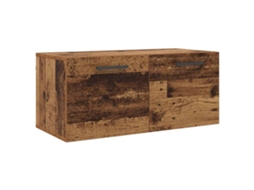 Conjunto 1 Armário De Parede Vidaxl Castanho Derivados De Madeira (80 X 36.5 X 35 Cm)