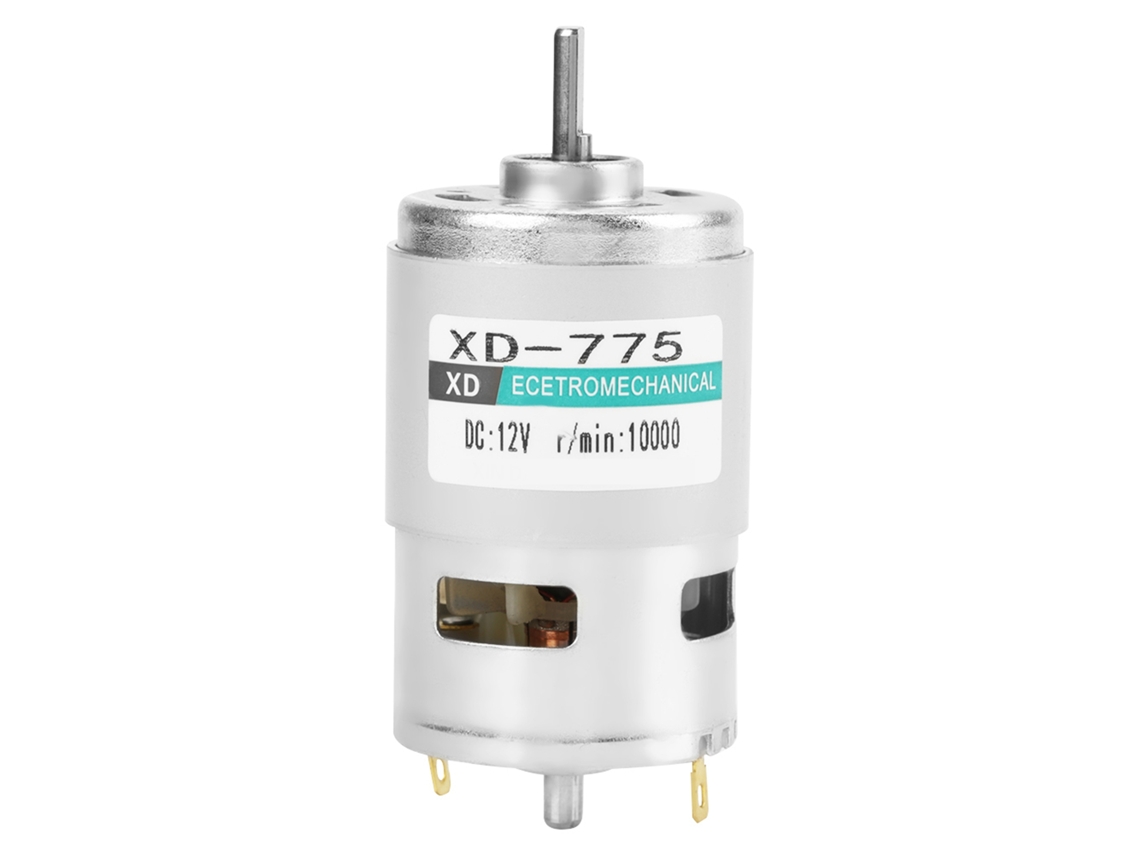 Yuru motor DC XD 775 12V de Escova com Rolamento de Esferas Duplo, 10000rpm, Baixo Ruído