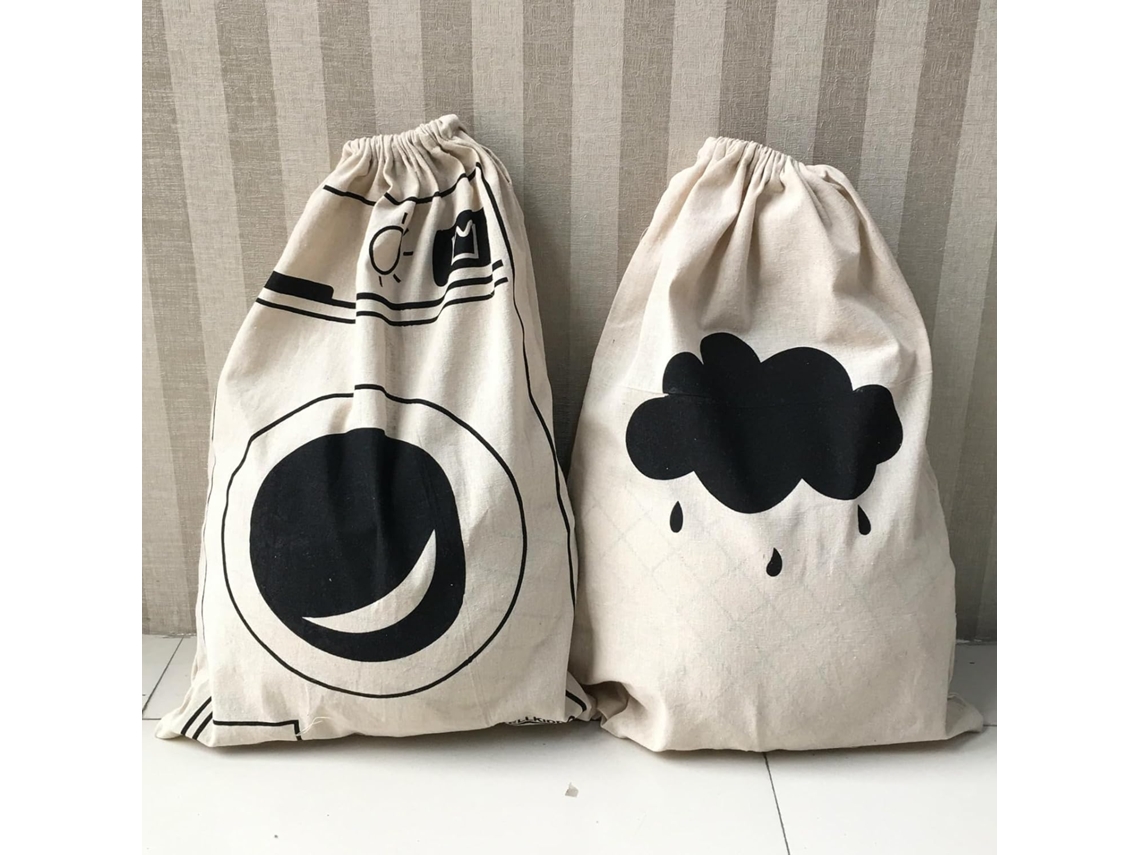 Conjunto de 2 Cestos para Roupa Suja com grande capacidade BRILVIBERA