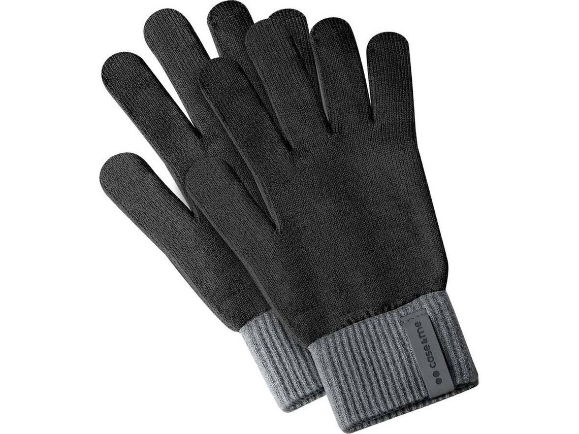 Luvas Touch Tam Unico CASE&ME Preto (Outlet Caixa Aberta )