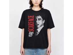 Rockinstone Scarface Movie Tony Close-up Black Adult T-shirt Size:s