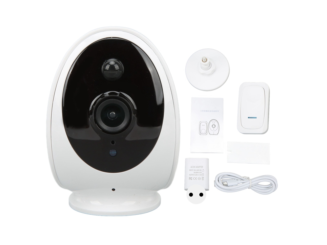 2026 câmara de Campainha Sem Fio com Vídeo Wifi, Campainha Inteligente para Casa Inteligente