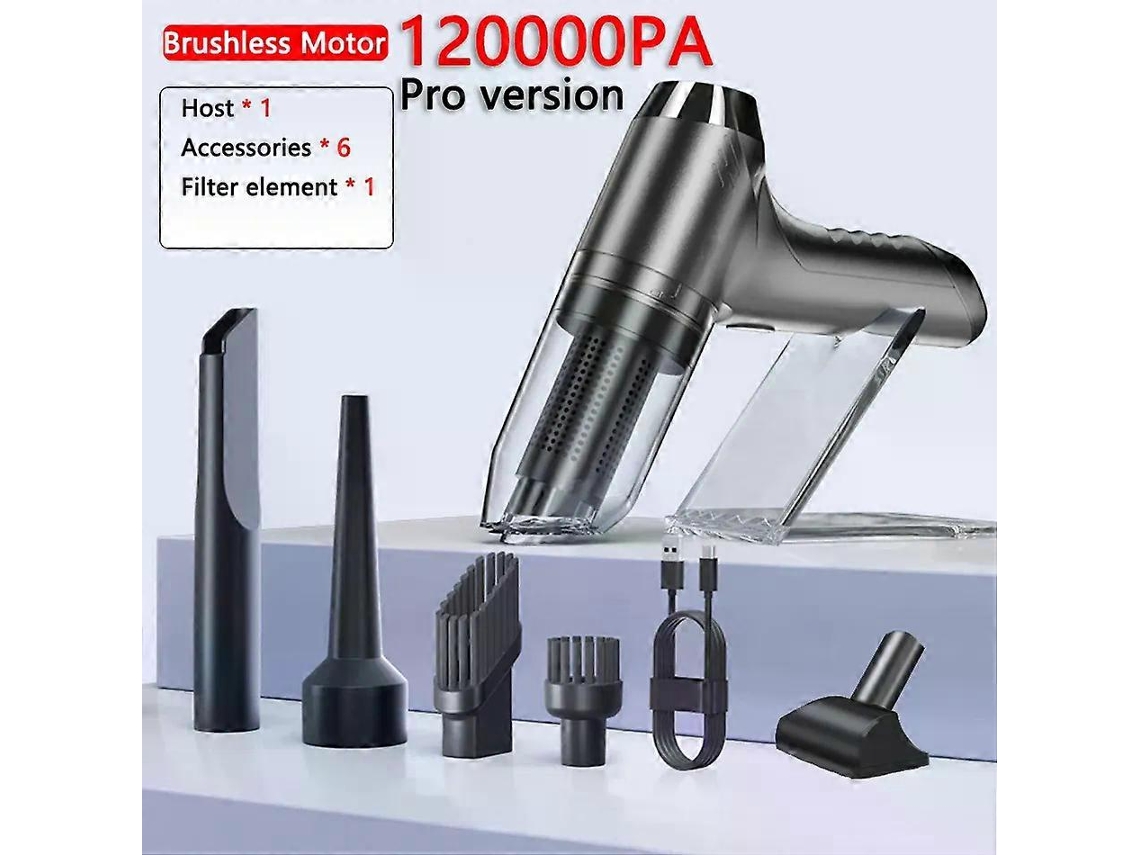 Aspirador De Pó Sem Fio Para Carro 120000pa, Aspirador De Pó Robô Portátil Potente, Mini Aspirador De Pó Portátil Para Casa, Cole Aquaforge