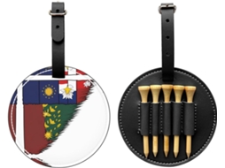 Saco para Tees de Golfe Macaw, preta, fácil de transportar, S/MARCA