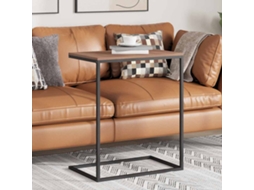 Vidaxl Mesa De Centro 55x35x66 Cm Derivados De Madeira Preto