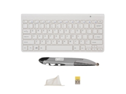Conjunto de teclado e mouse LAXISCREED (sem fio, portátil, multimídia, multifuncional)