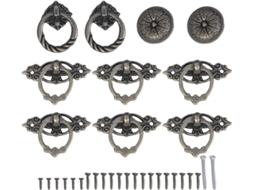 Puxadores De Gaveta Em Metal Antigo, Alças Decorativas, Kit De Puxadores Retrô Para Móveis, Armários E Guarda-roupas