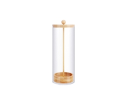 Suporte para canudos de madeira transparente organizador multiuso para mesa de sala de estar com S/MARCA