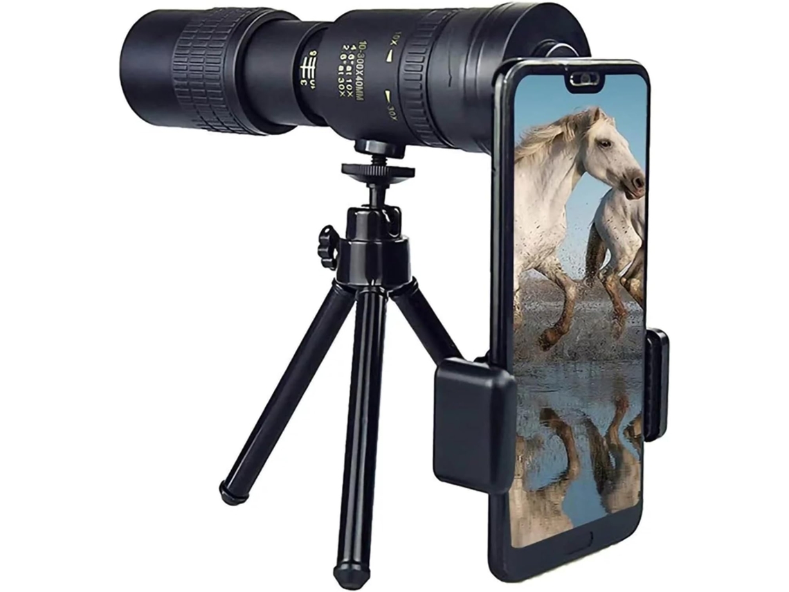 Telescópio Monocular Eksma 10, 300x40mm, Telescópio Monocular Super Telefoto Zoom para Visão Noturna À Prova D'água BRILVIBERA